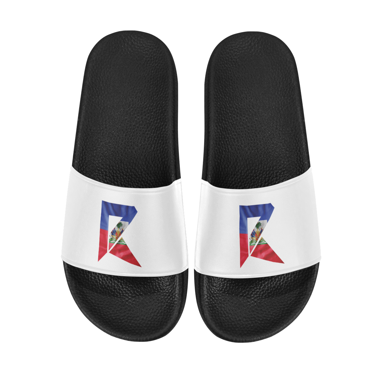 Men's Slide Sandals (White) Men's Slide Sandals (Model 057)