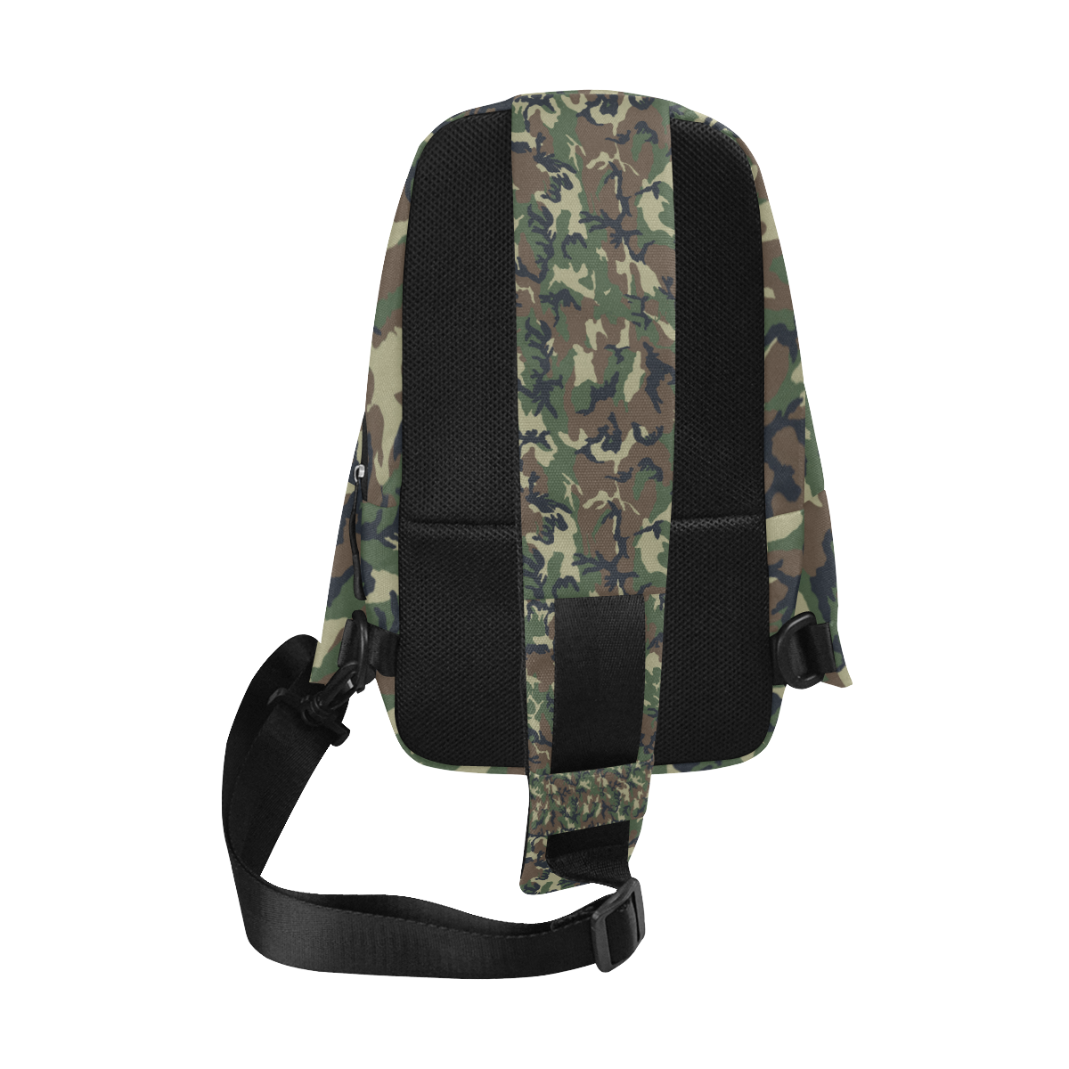 Woodland Forest Green Camouflage Chest Bag (Model 1678)
