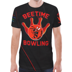 BEETIME BOWLING New All Over Print T-shirt for Men/Large Size (Model T45)