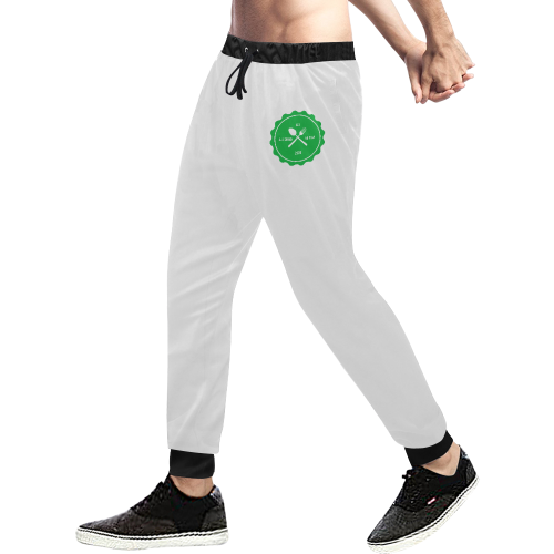 green WHITE AGNP JOGGER Men's All Over Print Sweatpants (Model L11)