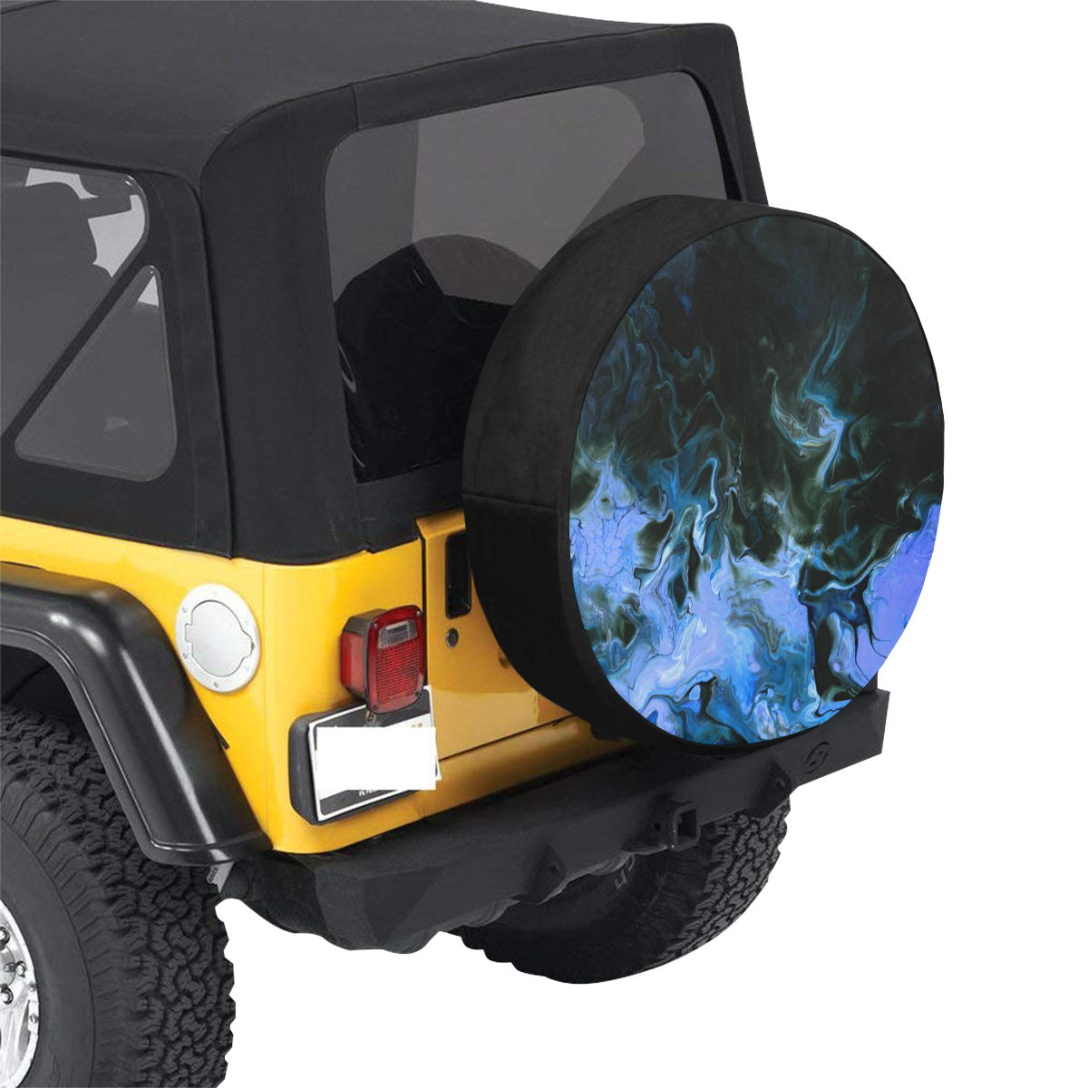 Mystical Blue. 30 Inch Spare Tire Cover