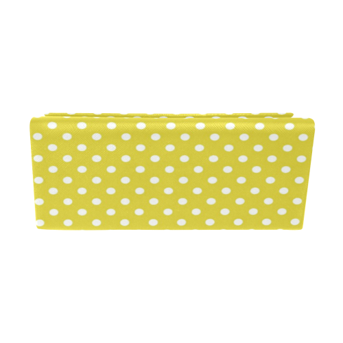 Yellow Polka Dot Custom Foldable Glasses Case