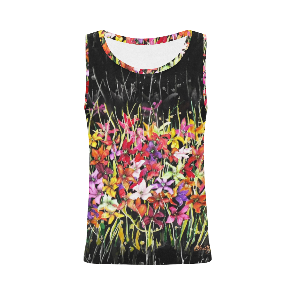 lily All Over Print Tank Top for Women (Model T43)