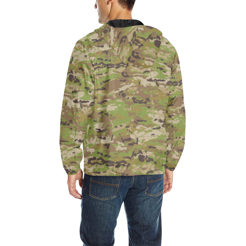 Australian AMCU camouflage All Over Print Quilted Windbreaker for Men (Model H35)