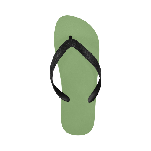 color asparagus Flip Flops for Men/Women (Model 040)