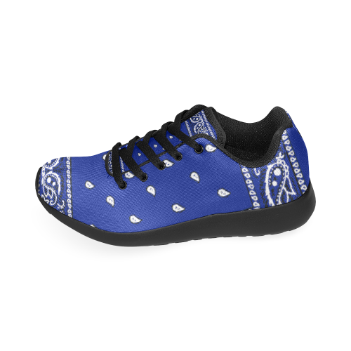 KERCHIEF PATTERN BLUE Women's Running Shoes/Large Size (Model 020)