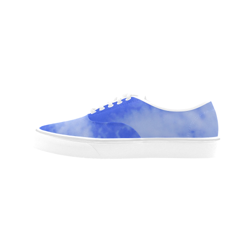 Blue Clouds Arts Classic Women's Canvas Low Top Shoes (Model E001-4)