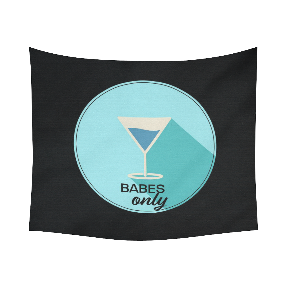 Babes Only Cotton Linen Wall Tapestry 60"x 51"