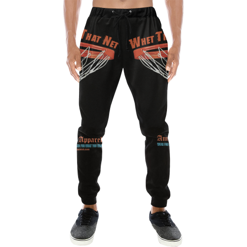 Whet That Net Sweat Pants Men's All Over Print Sweatpants (Model L11)