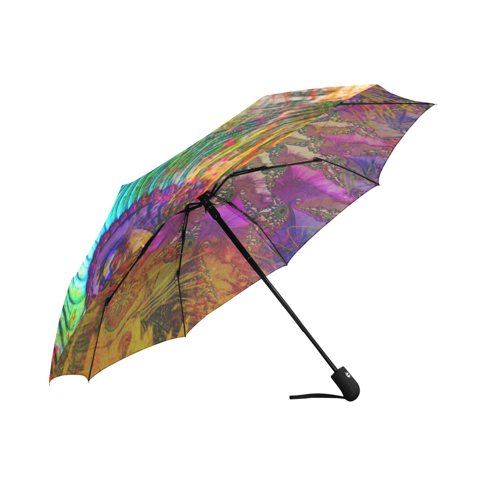 Fractal splash Auto-Foldable Umbrella (Model U04)