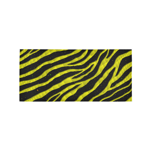 Ripped SpaceTime Stripes - Yellow Area Rug 7'x3'3''