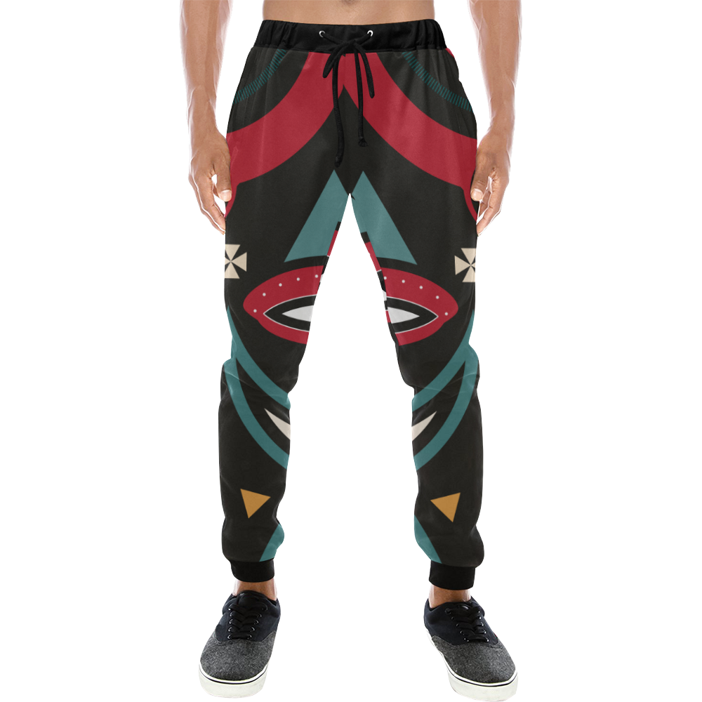 massai warrior Men's All Over Print Sweatpants (Model L11)