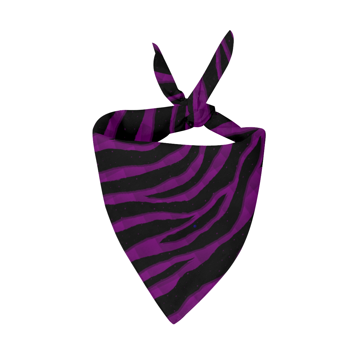 Ripped SpaceTime Stripes - Purple Pet Dog Bandana/Large Size