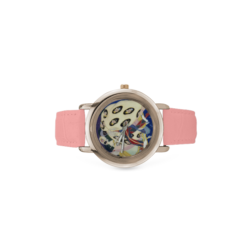 WOMEN Women's Rose Gold Leather Strap Watch(Model 201)