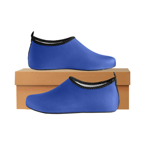 color Egyptian blue Men's Slip-On Water Shoes (Model 056)