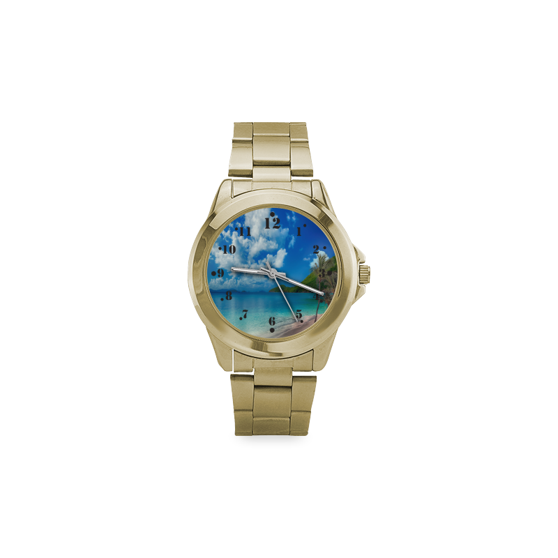 Beach Escape Custom Gilt Watch(Model 101)