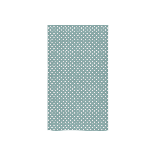 Silver blue polka dots Custom Towel 16"x28"