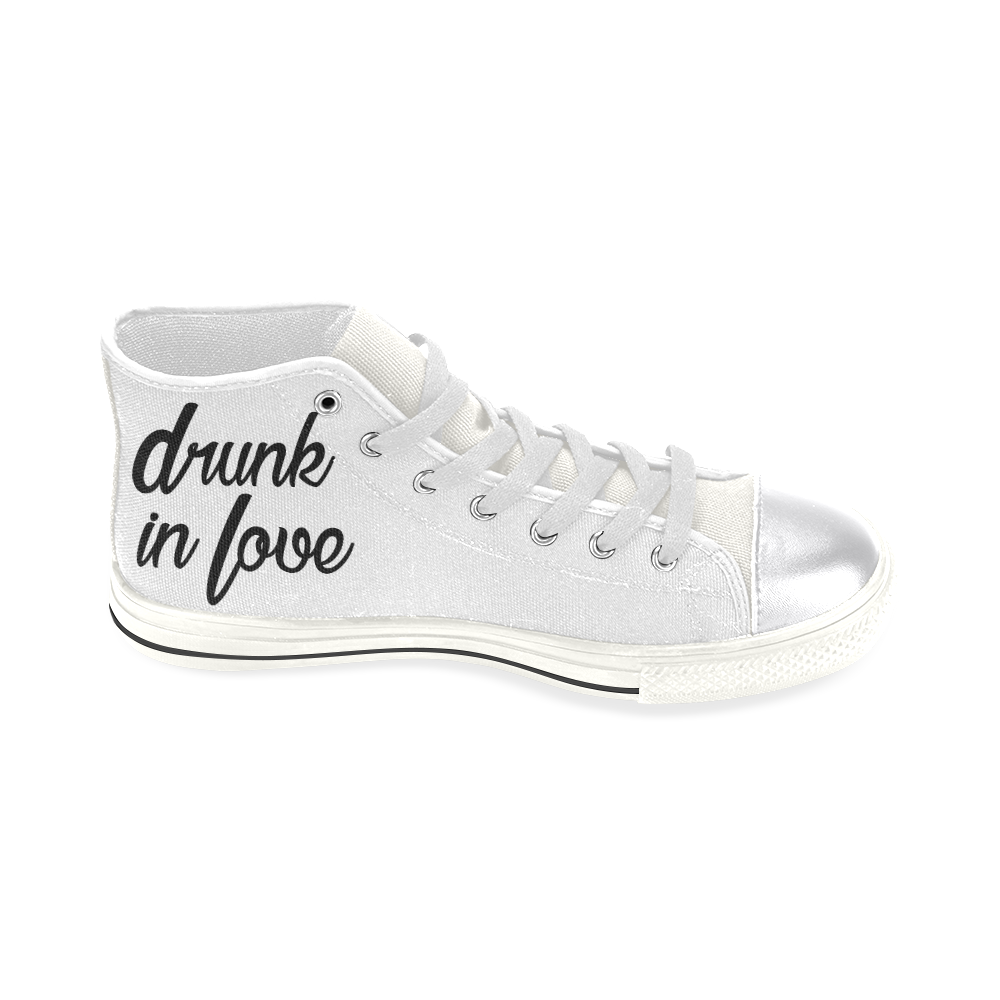Drunk In Love Women's Classic High Top Canvas Shoes (Model 017)