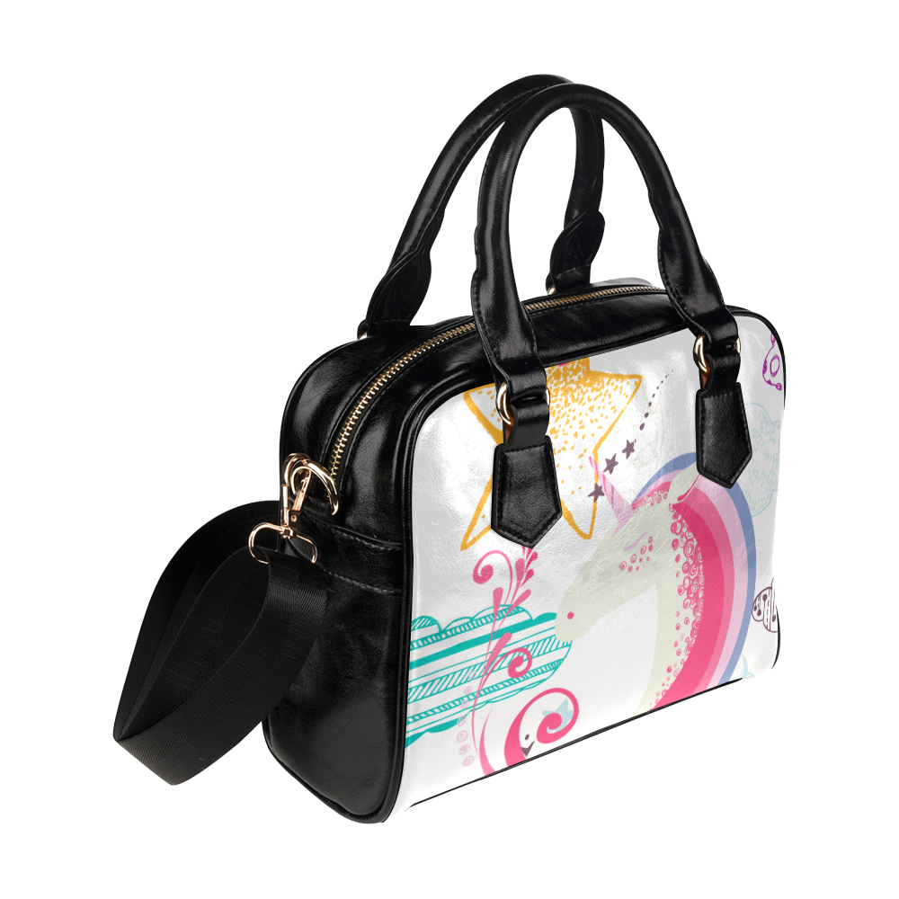 Unicorn Dream Shoulder Handbag (Model 1634)