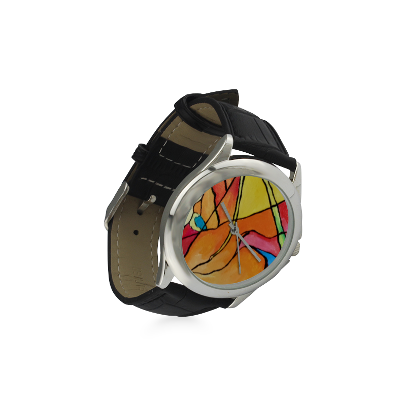 ABSTRACT Women's Classic Leather Strap Watch(Model 203)