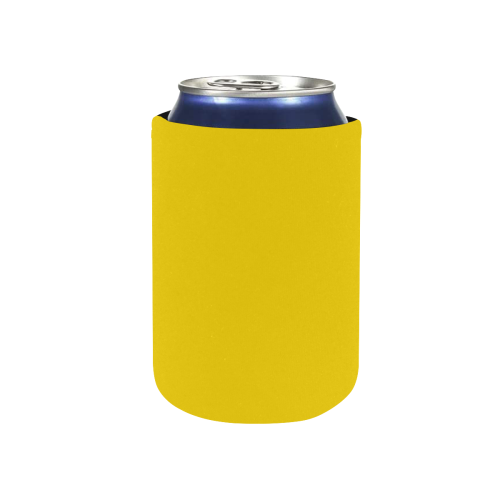 color gold Neoprene Can Cooler 4" x 2.7" dia.