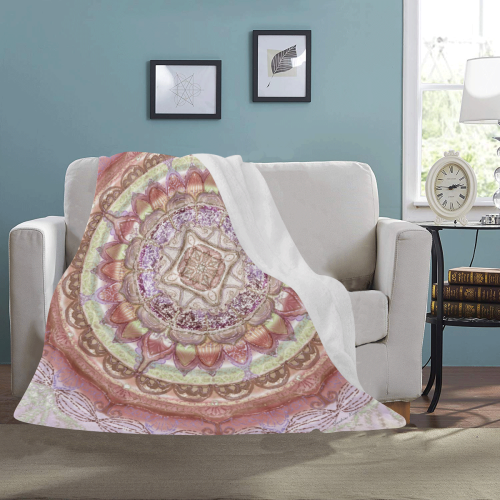 delicate silk mandala 7 Ultra-Soft Micro Fleece Blanket 50"x60"