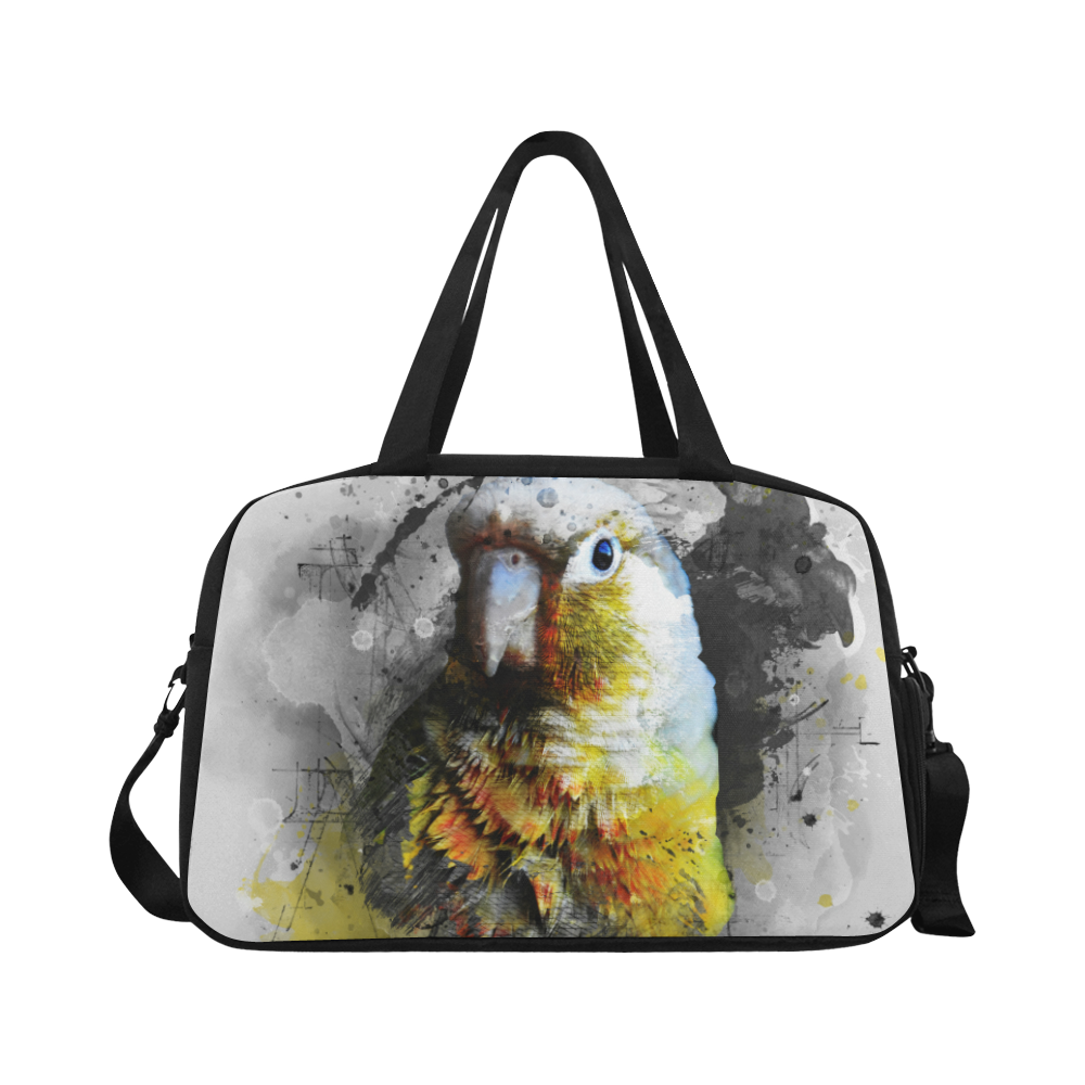 bird parrot art #parrot #bird Fitness Handbag (Model 1671)
