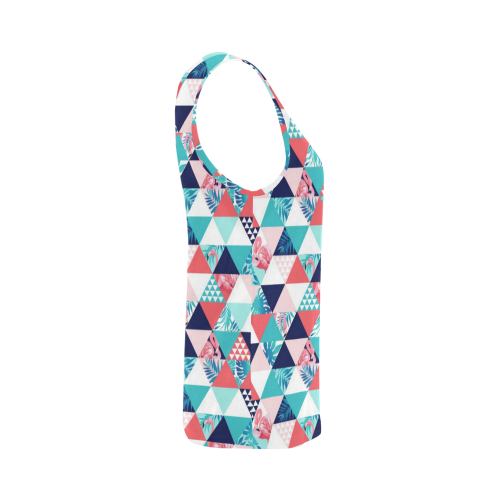 Flamingo Triangle Pattern All Over Print Tank Top for Women (Model T43)
