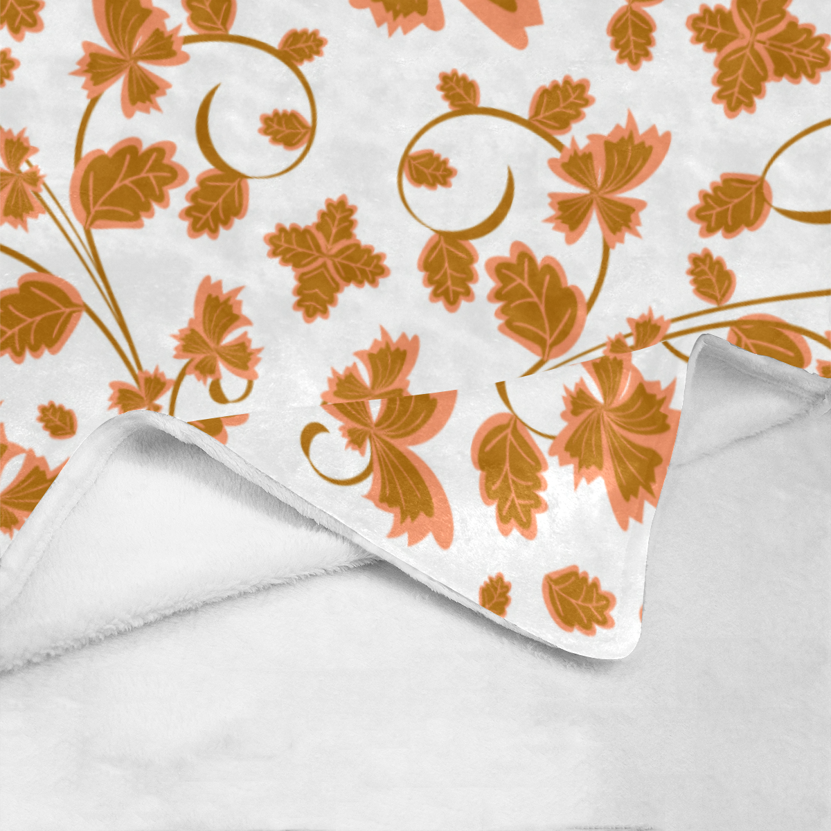 floral damask Ultra-Soft Micro Fleece Blanket 54''x70''