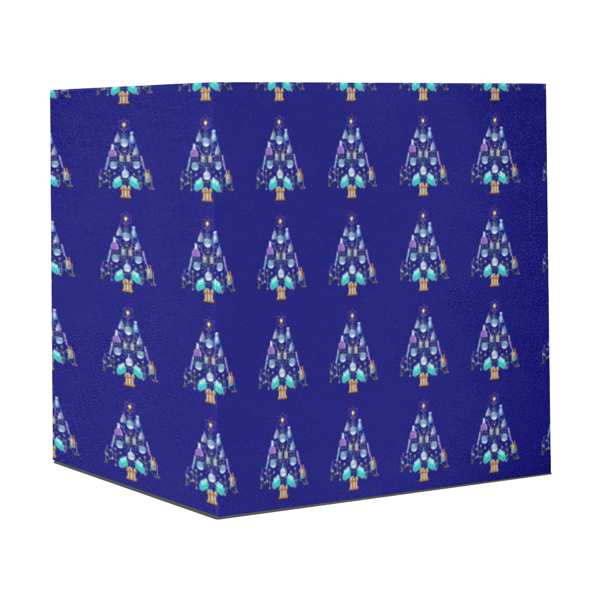 Oh Chemist Tree, Oh Chemistry, Science Christmas on Blue Gift Wrapping Paper 58"x 23" (2 Rolls)