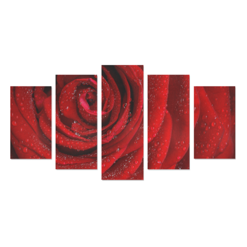 Red rosa Canvas Print Sets A (No Frame)