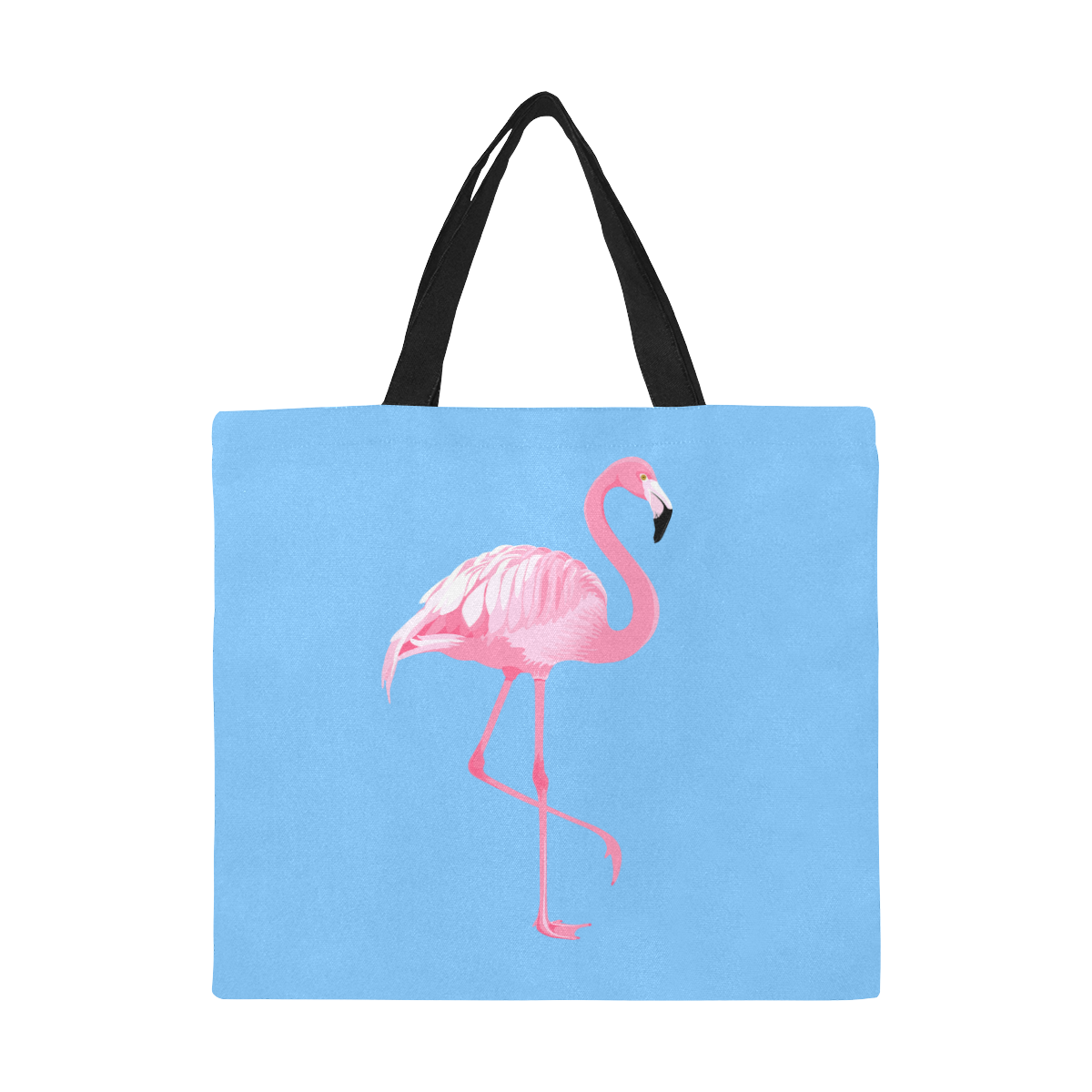 Flamingo All Over Print Canvas Tote Bag/Large (Model 1699)