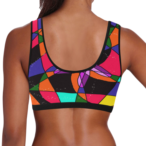 Abstract Design S 2020 Women's All Over Print Sports Bra (Model T52)