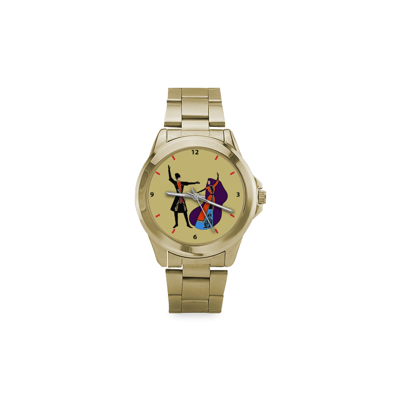 Armenian Folk Dance Custom Gilt Watch(Model 101)