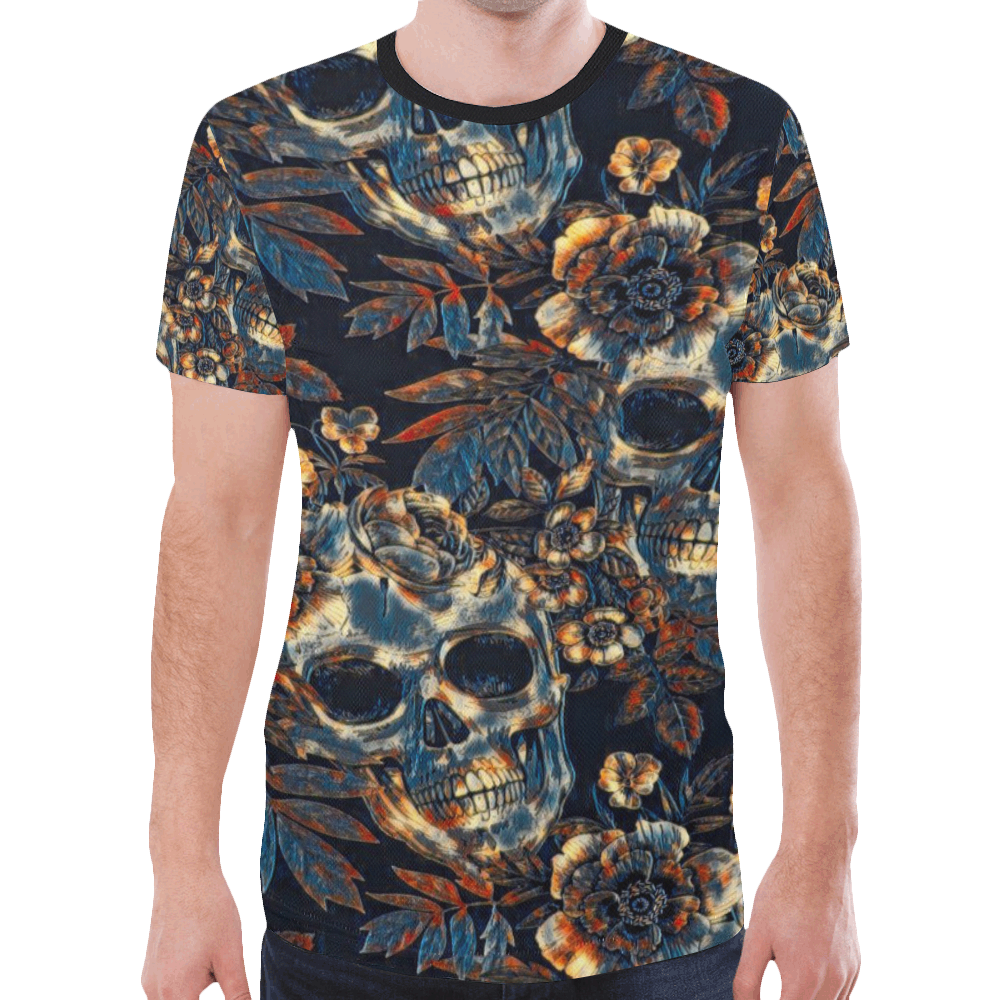 Woke Skulls Rave Festival 11 New All Over Print T-shirt for Men (Model T45)
