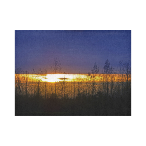 sunset in trees Placemat 14’’ x 19’’ (Set of 4)
