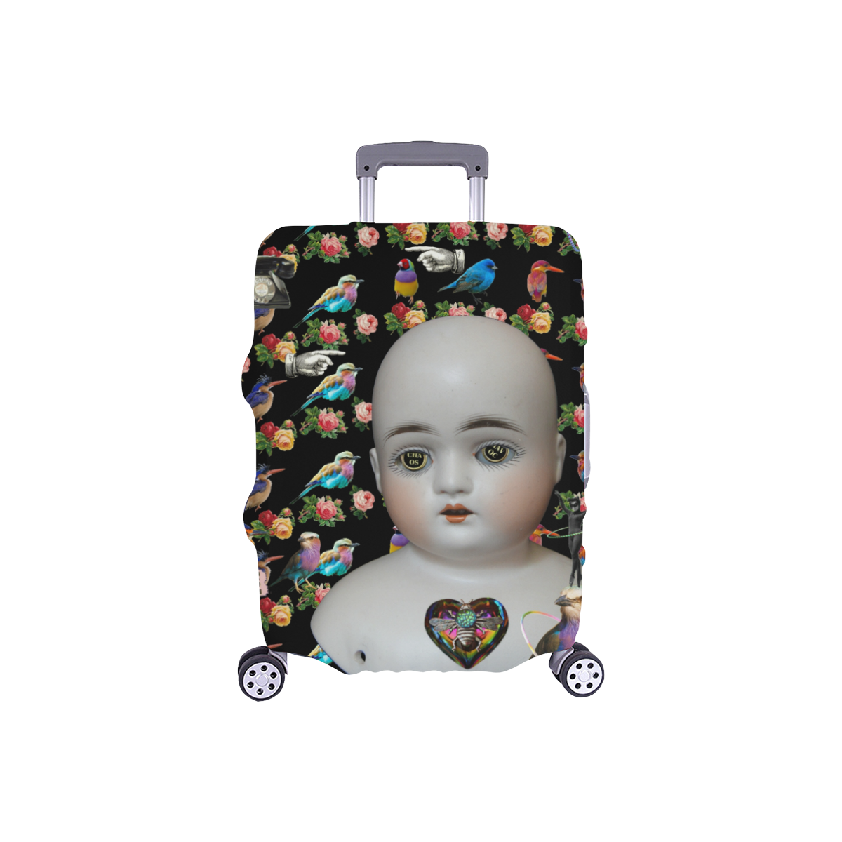 My Creepy Valentine Luggage Cover/Small 18"-21"