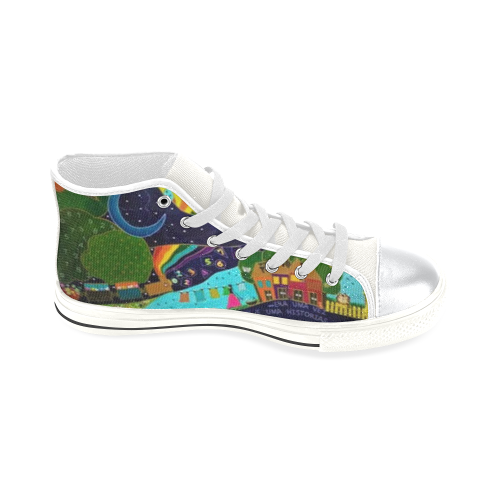 Once upon a time... High Top Canvas Shoes for Kid (Model 017)