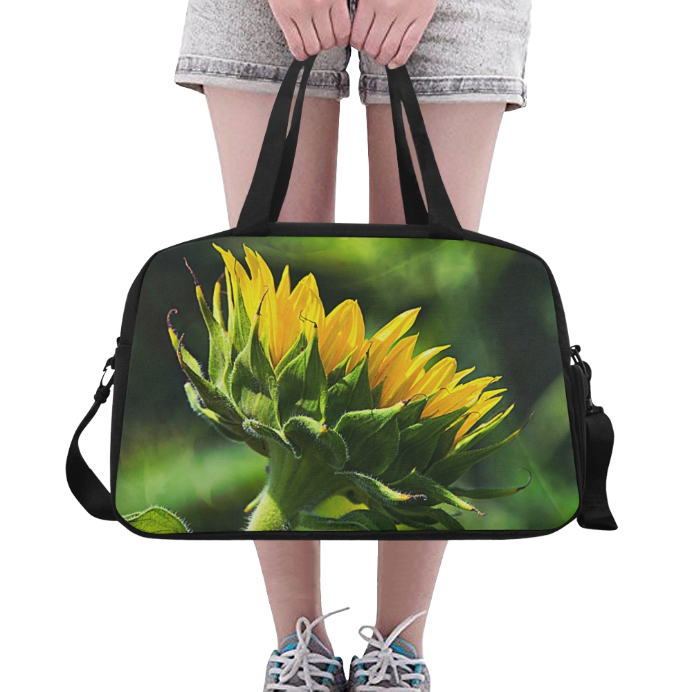 Sunflower New Beginnings Fitness Handbag (Model 1671)