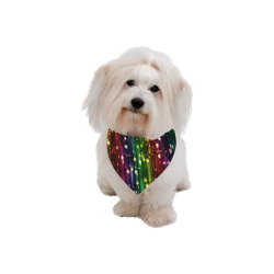Rainbow Stars Pet Dog Bandana/Large Size
