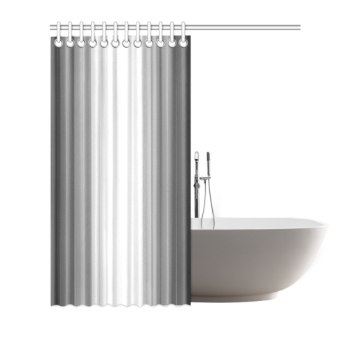 Black, grey, white multicolored stripes Shower Curtain 72"x72"