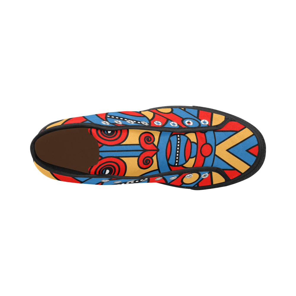 Aztec Maasai Lion Tribal Vancouver H Men's Canvas Shoes/Large (1013-1)