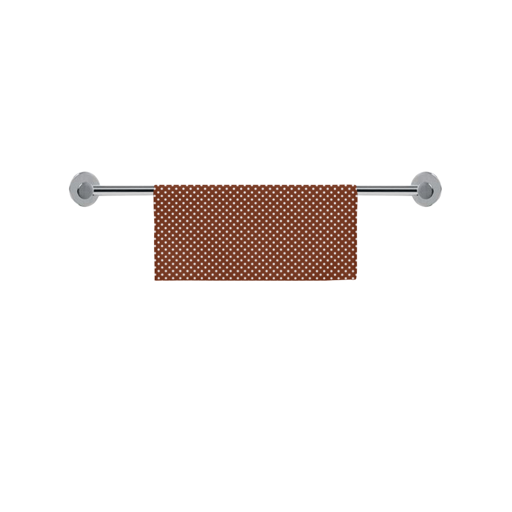 Brown polka dots Square Towel 13“x13”