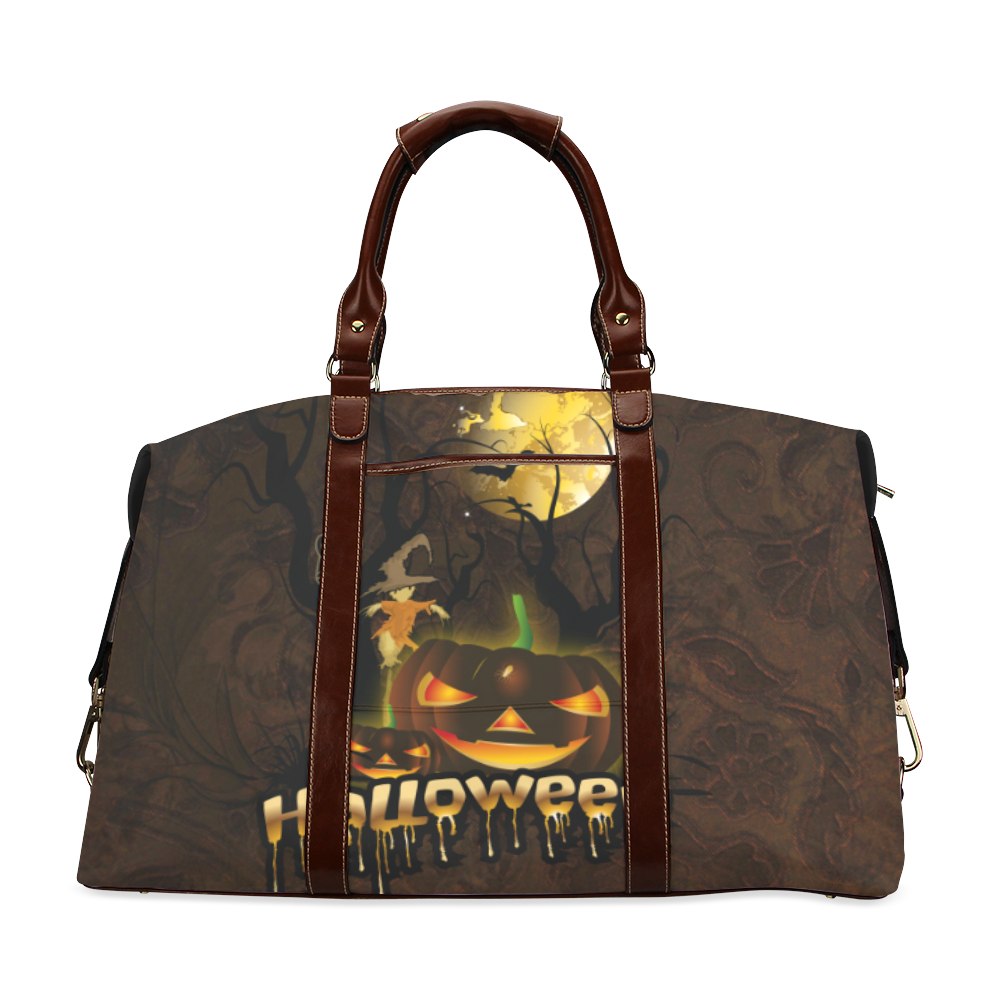 Halloween pumpkin Classic Travel Bag (Model 1643) Remake