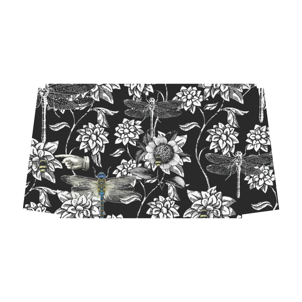 Black and White Nature Garden (dragonfly) Classic Travel Bag (Model 1643) Remake