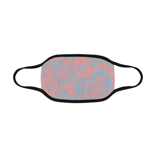 Abstract  heart Mouth Mask