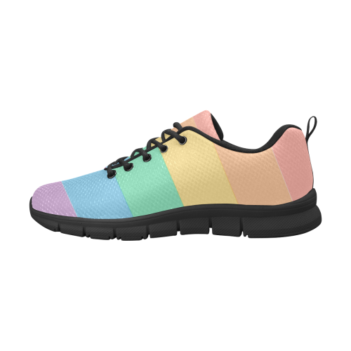 LGBT flag Women's Breathable Running Shoes (Model 055)
