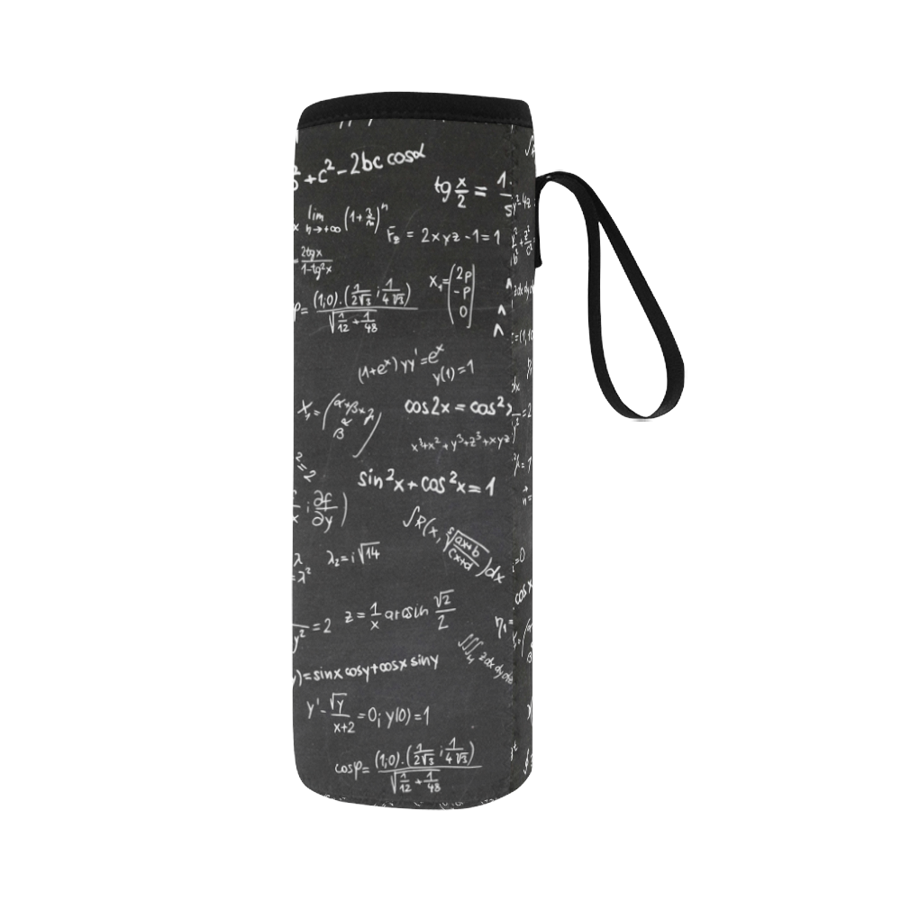 Mathematics Formulas Equations Numbers Neoprene Water Bottle Pouch/Large