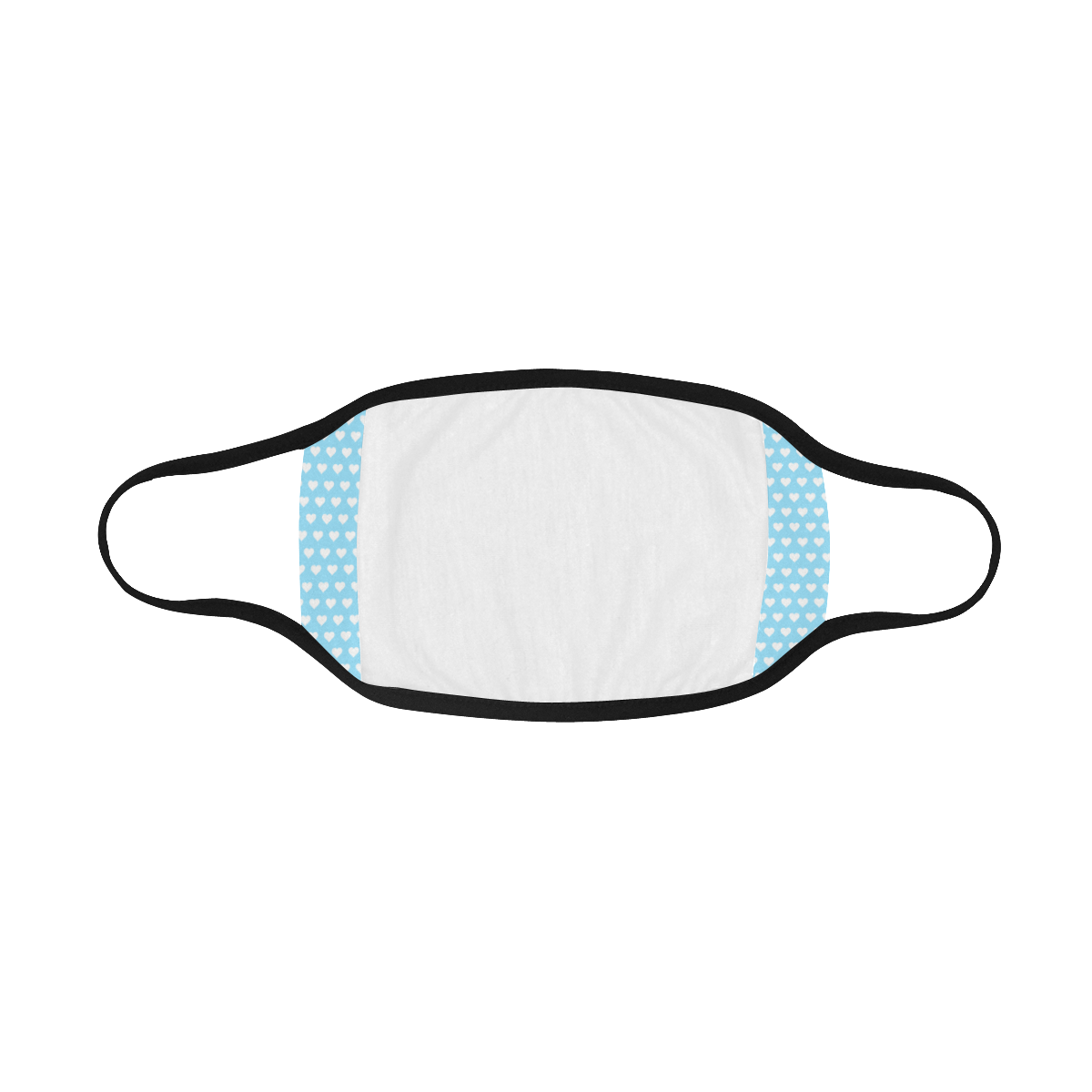 Baby Blue Hearts Mouth Mask