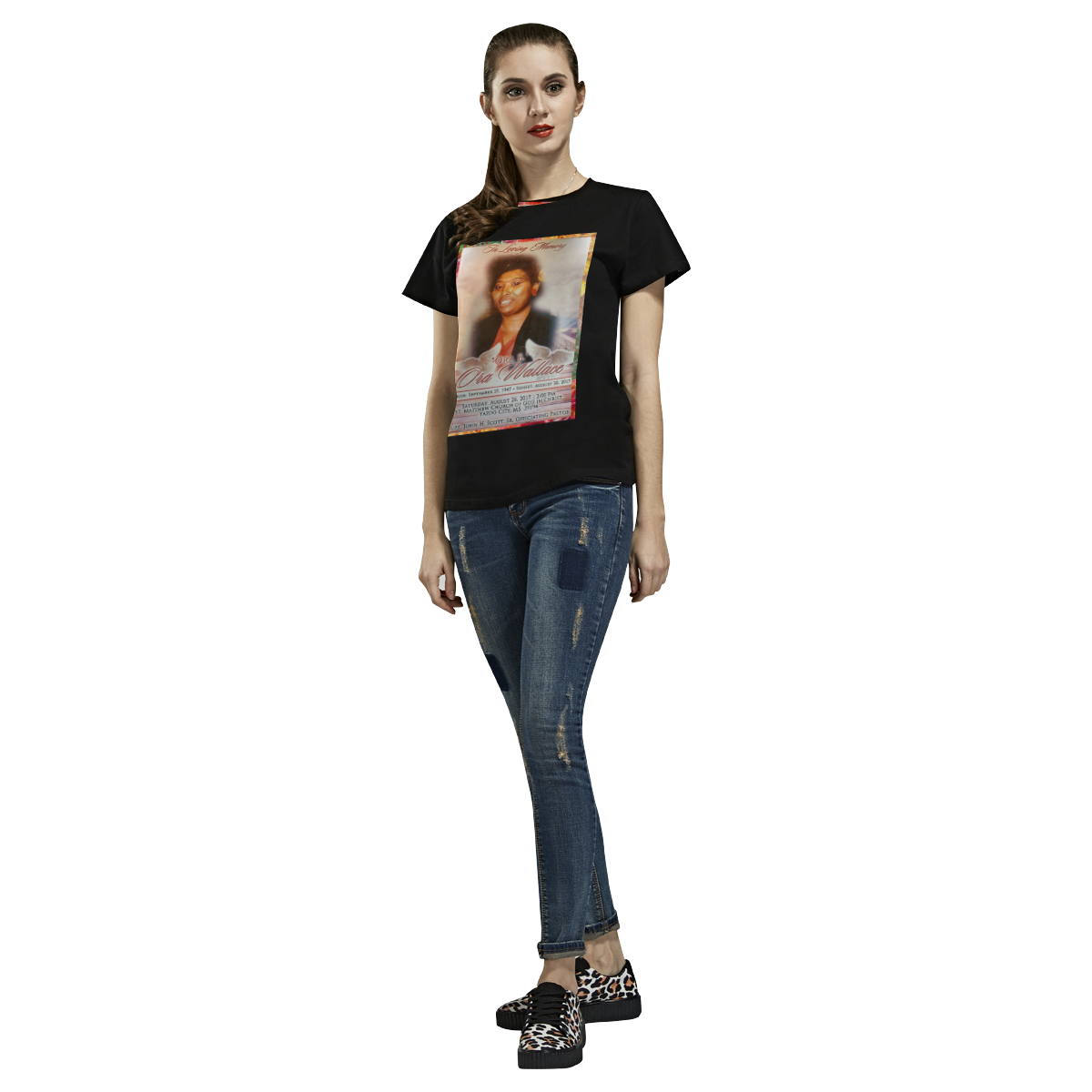 #family All Over Print T-Shirt for Women (USA Size) (Model T40)